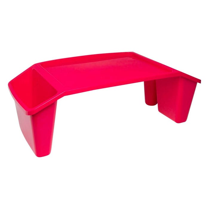 Dial Stackable Lap Tray, 8 x 21 x 12 Inches, Hot Pink