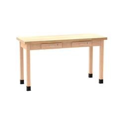 Diversified Spaces Draftsman Planning Table, 72 x 30 x 30-3/4 Inches, Solid Maple Top 561662