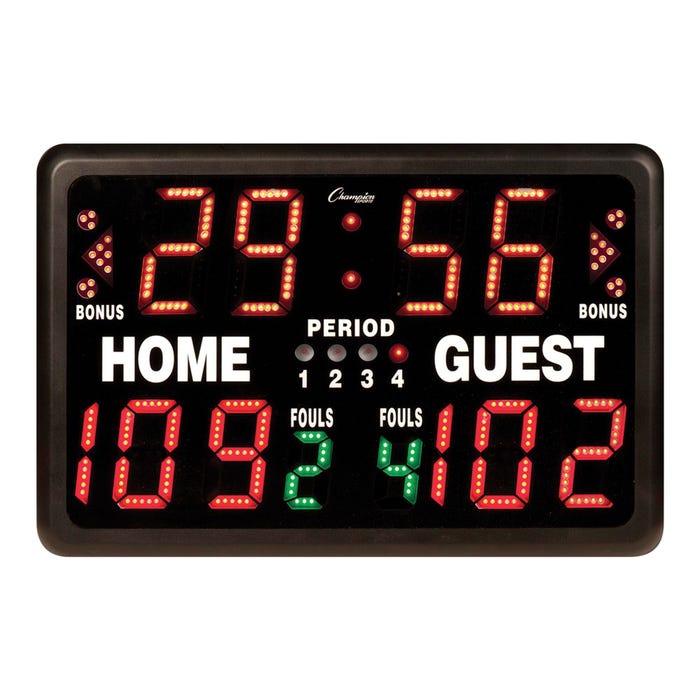 Champion Sports Tabletop Indoor Electronic Scoreboard, 22 x 15 x 8 Inches