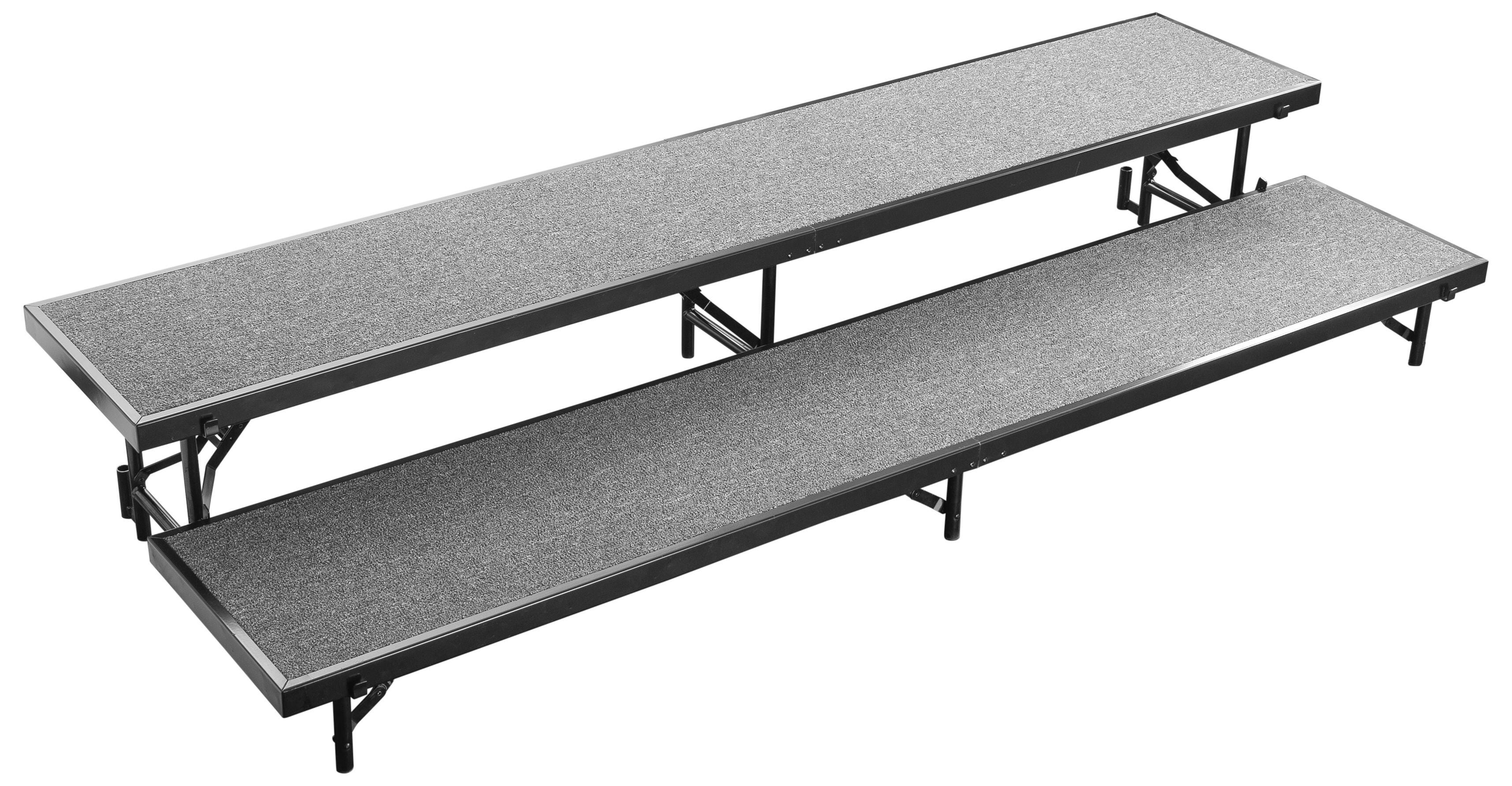 National Public Seating 2 Level Straight Standing Choral Riser, Hardboard Floor 4001456