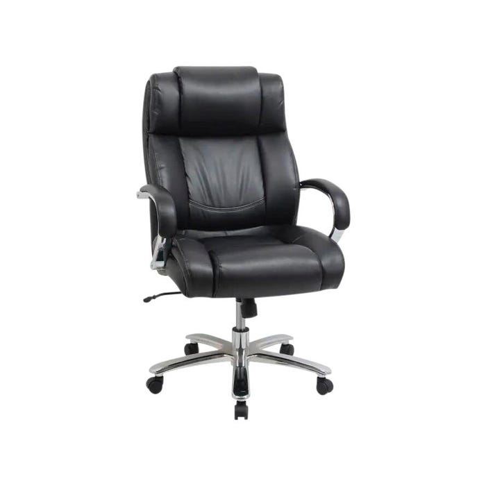 Classroom Select Big and Tall Leather Chair, 30-1/4 x 23 x 45-3/4 inches, Black