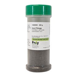 Frey Scientific Iron Filings, 200 Grams, 8 - 24 Mesh, Lab Grade