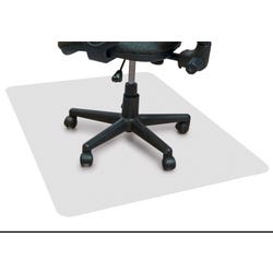 Floortex Ecotex Hard Floor Rectangular Chair Mat, Hard Floor, 36 x 48 Inches, 0.10 Inch Thickness, Clear
