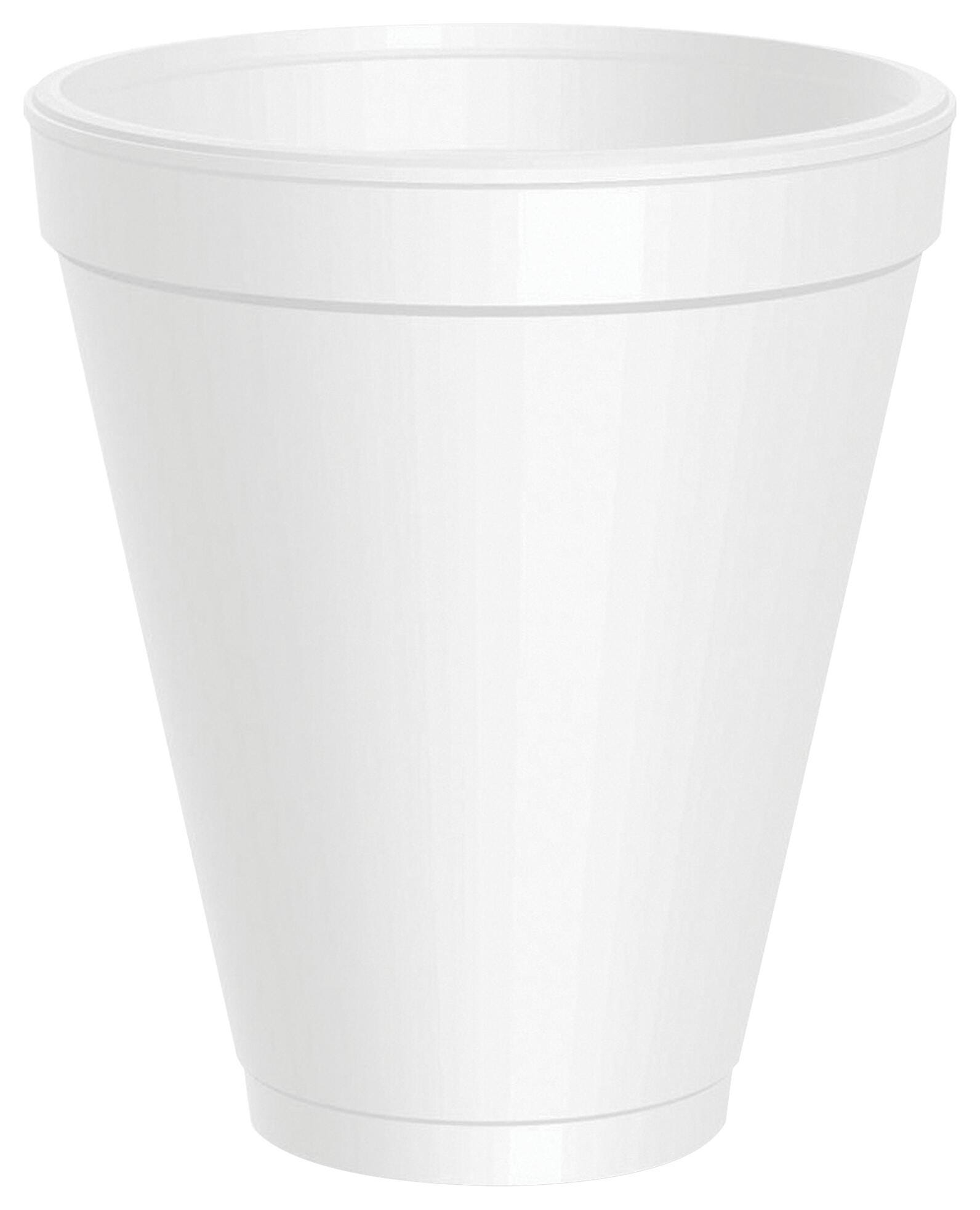 Dart Insulated Foam Cups -- Cups, Hot/Cold, Foam, 12 oz, 1000/CT, White