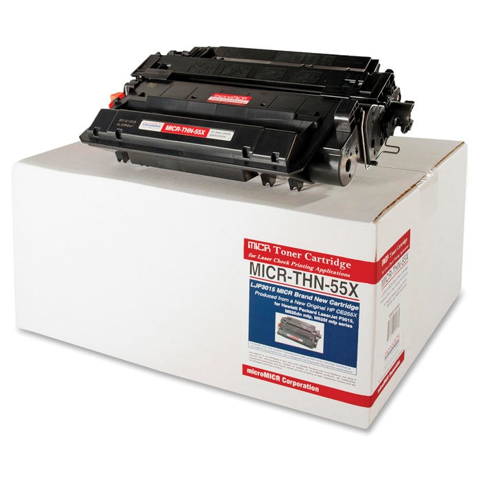 MicroMICR Toner Cartridge, Alternative For HP 55X, Black