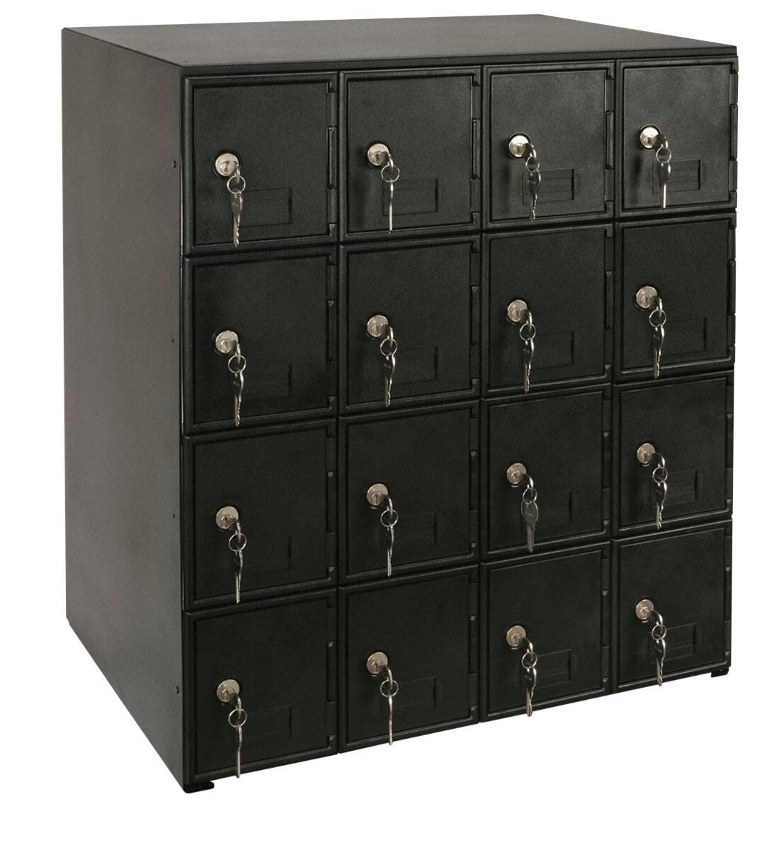 Image for United Visual Products 16 B Size Door Key Lock Cell Phone Locker, No Base from School Specialty