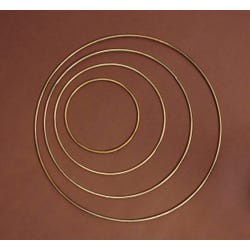 Pepperell Braiding Brass Ring, 4 in Dia