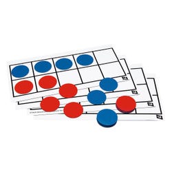 SI Manufacturing Giant Magnetic Ten Frame Sets, Pack of 4