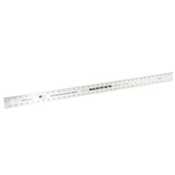 Mayes Hard Aluminum Ruler, 36 x 2 Inches