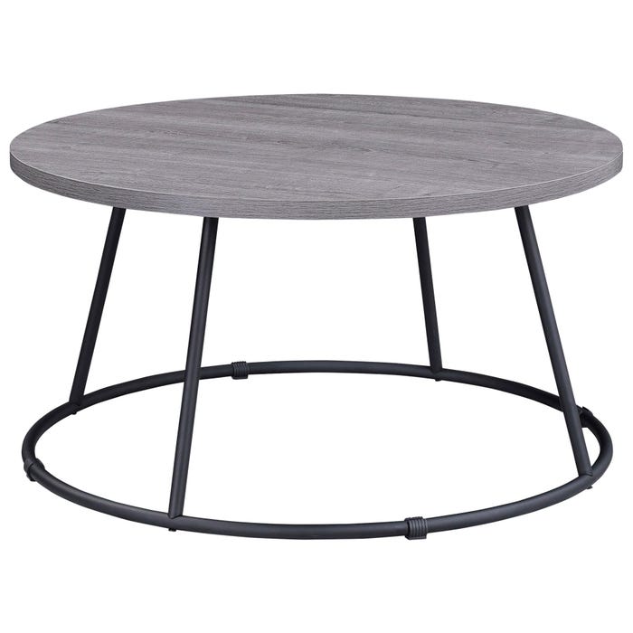 Lorell Round Coffee Table, 31-1/2 x 16-3/4 Inches