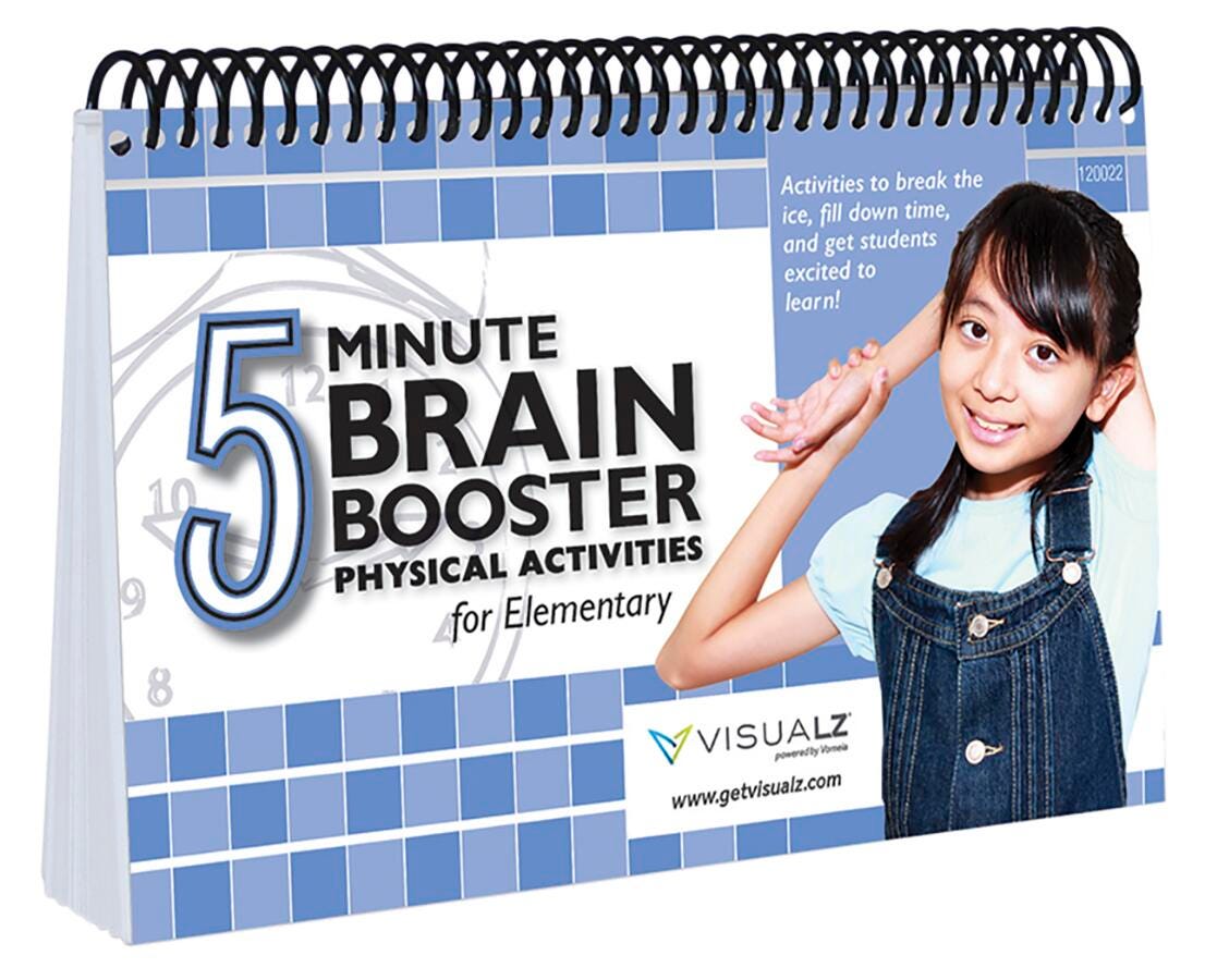 Image for Visualz 5 Minute Brain Booster Physical Activities for Elementary from School Specialty