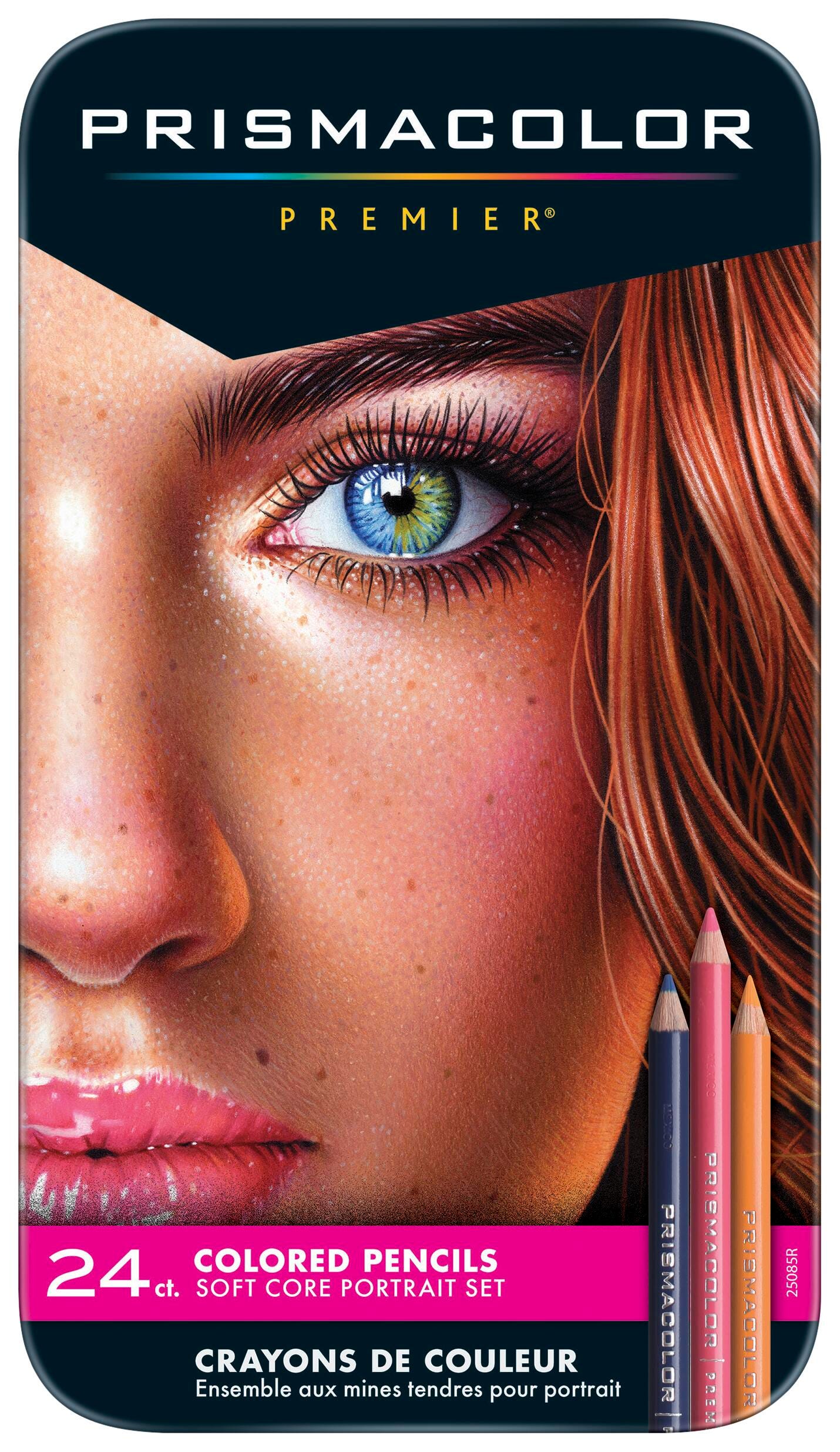 Prismacolor Premier Soft Core Colored Pencils, Portrait Colors, Set of 24 404460