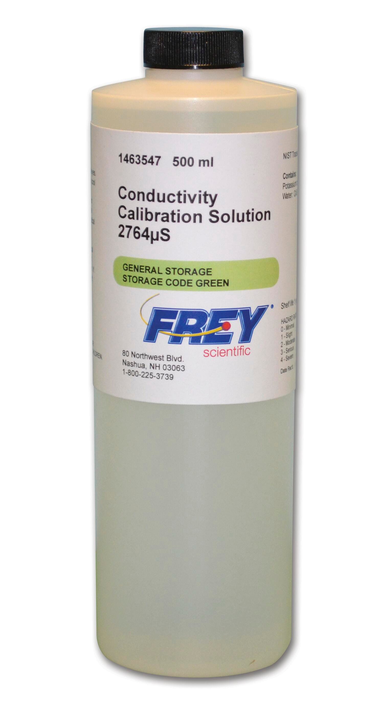 Frey Scientific Conductivity Calibration Solution, 2764uS, 500 mL, Item Number 1463547