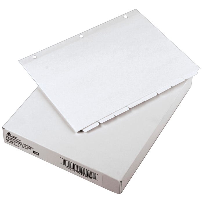 Avery Write & Erase Tab Dividers, 8 Tab, White, 24 Sets