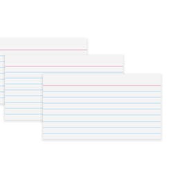 Image for School Smart Ruled Index Card, 4 x 6 Inches, 90 lbs, White, Pack of 100 from School Specialty