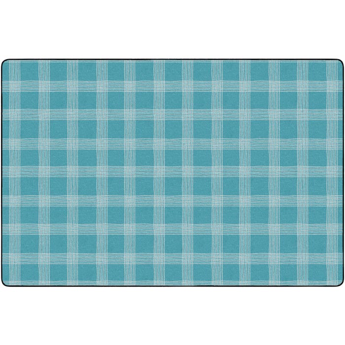 Childcraft Peaceful Plaid Carpet, Rectangle