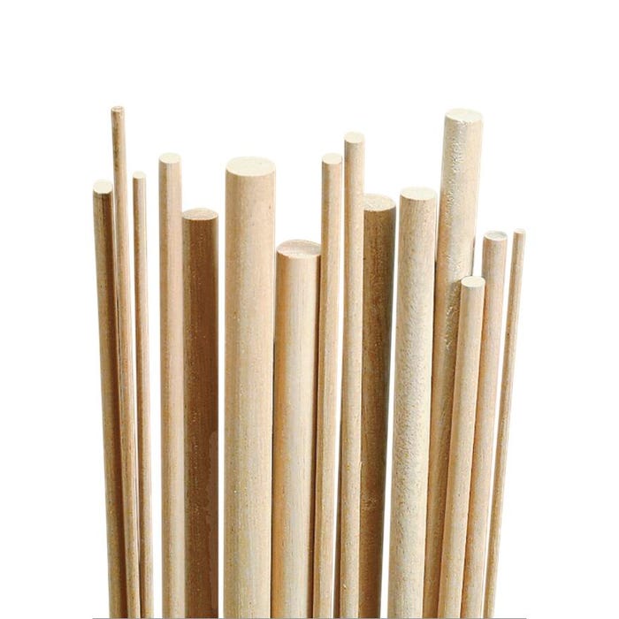 Creativity Street Natural Wood Dowels, 36 Inches, Assorted Set of 111