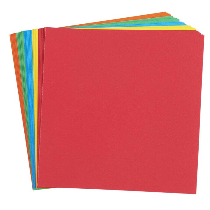 Hygloss Origami Paper Squares, 5 x 5 Inches, Assorted Colors, 50 Sheets