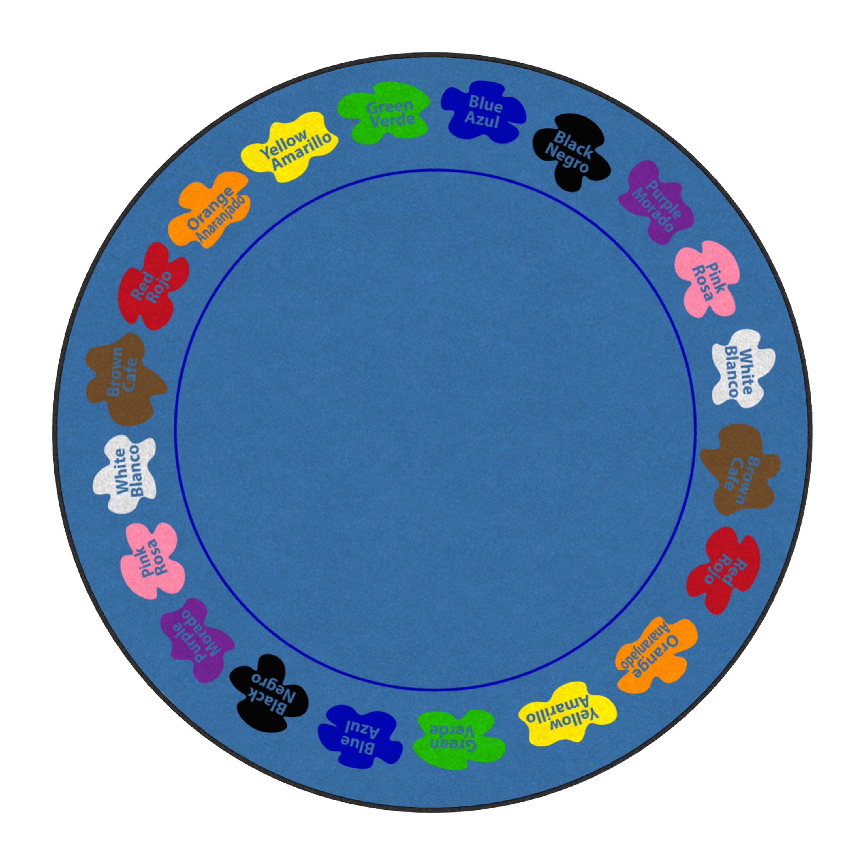 Childcraft Learn Your Colors Bilingual Carpet, Round 4002099