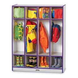 Jonti-Craft Rainbow Accents 4-Section Coat Locker 4000570