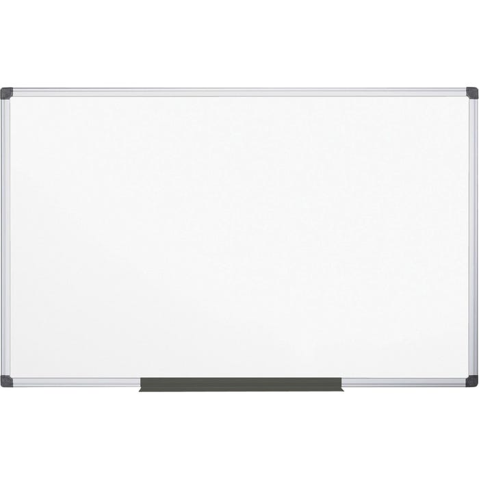 Bi-silque Super Value Magnetic Dry Erase Board, Porcelain Board, 4 x 8 Feet, White/Aluminum
