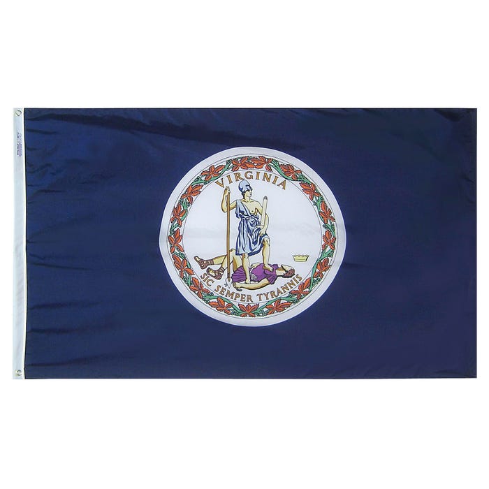 Annin Virginia State Flag, Nylon, Indoor, 3 x 5 Feet