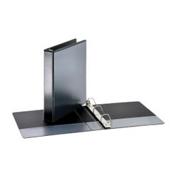 School Smart D Ring View Binder, Polypropylene , 1-1/2 Inches, Black 2006474