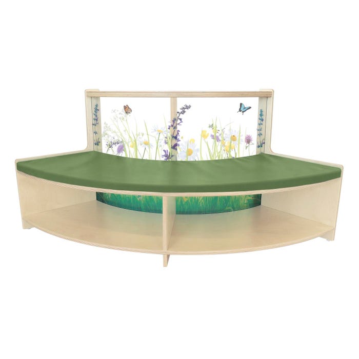 Nature View Curve In Sofa, 54 x 17 x 24-1/4 Inches