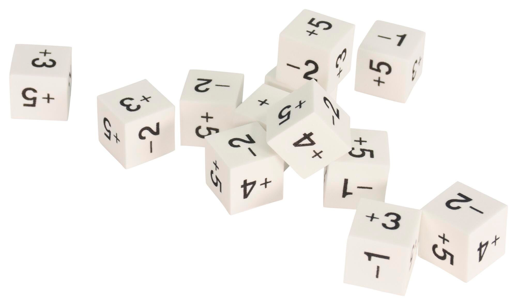 Achieve It! Foam Dice, Positive and Negative Numbers, 6 Sided, Set of 12 2105040
