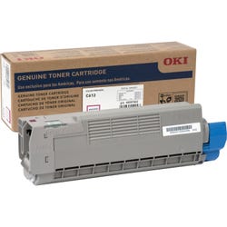 Okidata Ink Toner Cartridge, 46507502, Magenta