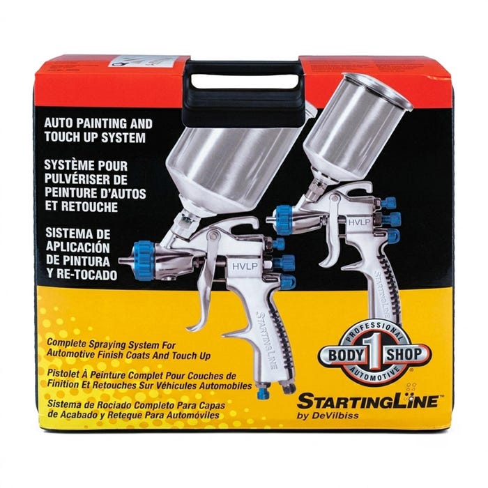 Devilbiss HVLP StartingLine Touch up Gravity Spray Gun Kit