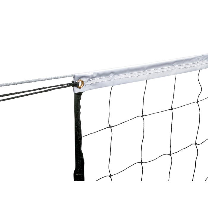 Champion Sports Volleyball Net, 1.8mm Netting, 27 x 3 Feet, Black and White