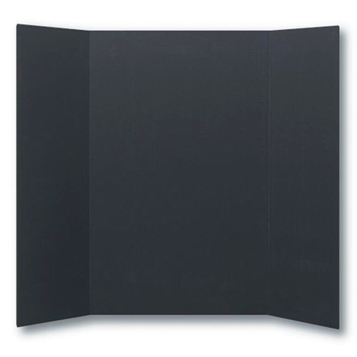 School Smart Presentation Boards, 48 x 36 Inches, Black, Pack of 10
