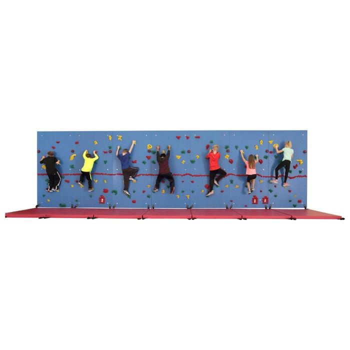 Chroma Traverse Wall 40 Foot Package with 2 Inch Mats - Red