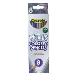 Crayola Metallic Colored Pencils, Assorted Colors, Set of 8 Item Number 245791