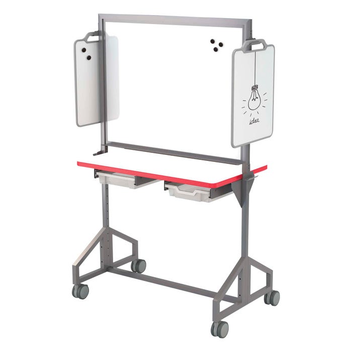 Classroom Select Mobile Makerspace Markerboard, 24 x 40 Inch Worksurface