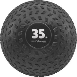 Champion Sports Rhino Fitness Slam Ball, 35 Pounds, 11 Inch Diameter, Black, Item Number 2096720