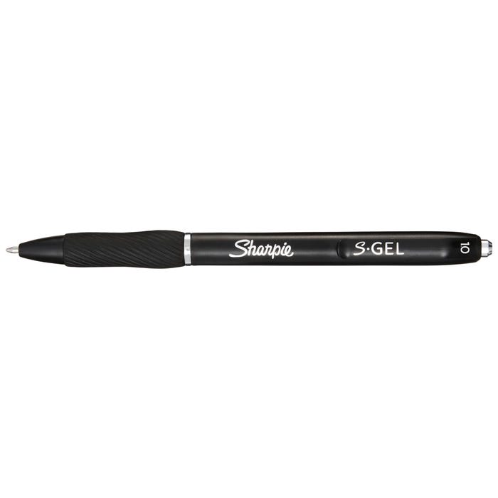 Sharpie S-Gel Pens, Bold Point, 1.0 mm, Black Ink, Pack of 36
