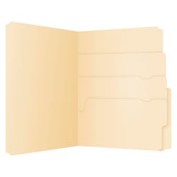Pendaflex Divide-It-Up File Folder, Letter Size, Manila, Pack of 24