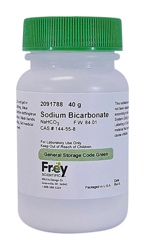 Frey Scientific Sodium Bicarbonate Powder, 40g Item Number 2091788