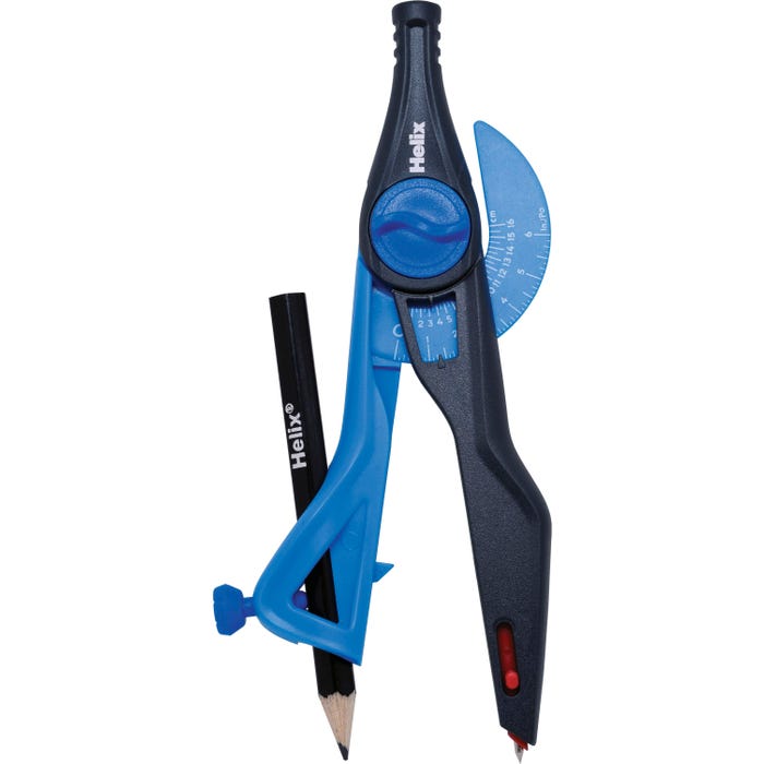 Helix Universal Locking Compass, Plastic, Assorted Colors