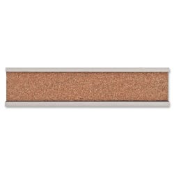 Advantus Map Rail, 2 x 96 Inches, Brown 1078554