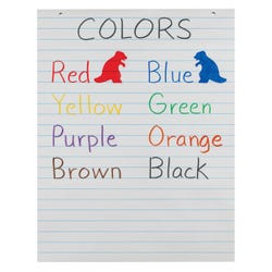 School Smart Primary Newsprint Paper, Short Way Ruled, 18 x 24 Inches, 100 Sheets 048204