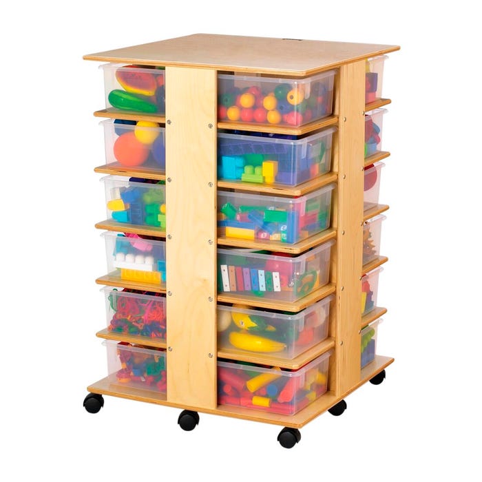 Jonti-Craft Cubbie Tower, 27 x 27 x 40-1/2 Inches, 24 Trays