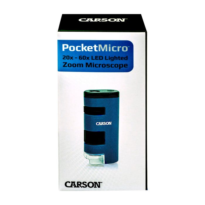 Carson PocketMicro 20x-60x LED Lighted Zoom Microscope