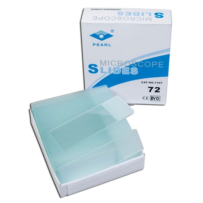 Frey Scientific Glass Microscope Slides, 25 x 75 Millimeters, Pack of 72