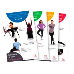 Visualz movemindfully Permission to Pause Youth Posters, Set of 4 2152595