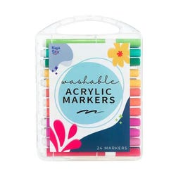 The Pencil Grip Inc Magic Stix Washable Acrylic Markers, Pack of 24