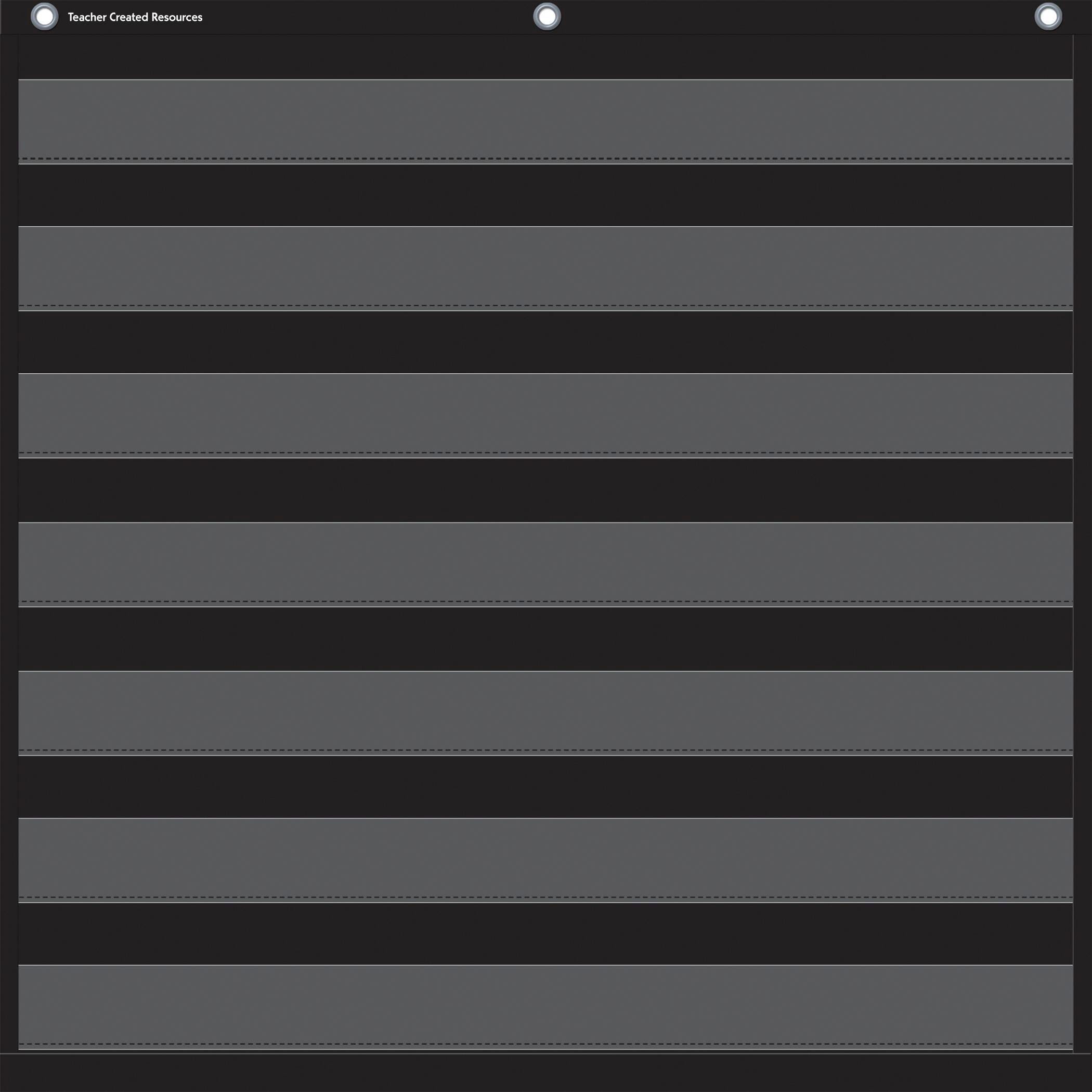 Teacher Created Resources Black 7 Pocket Chart, 28 x 28 Inches 1570378