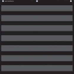 Teacher Created Resources 7 Pocket Chart, Black, Item Number 1570378